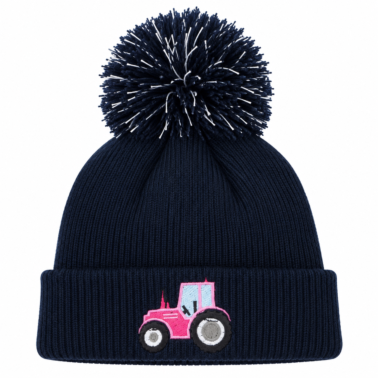 Little Farmer Pink Tractor boble Hat Gift Set - Image 3