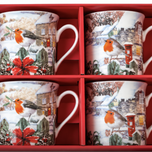 Robins Set of Four Mugs